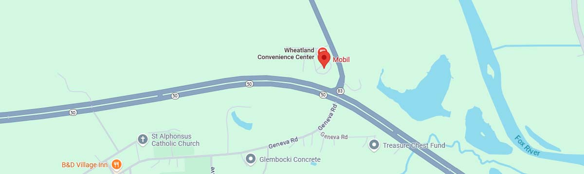 Map of Black Bull Fireworks in Burlington